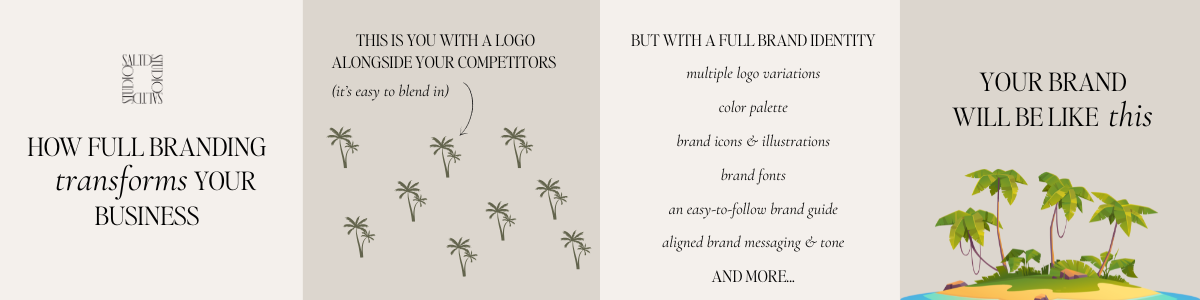 A carousel post showing how full branding transforms your business